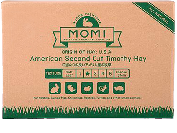 TIME SALES - Momi 2nd cut Timothy Hay Bundle - 4 x 2.5Kg Bags