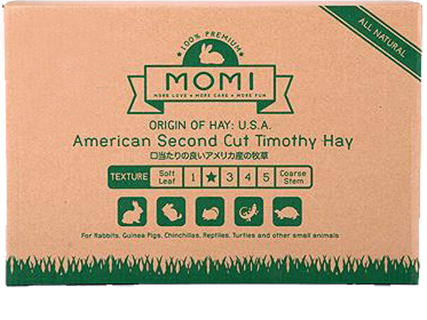 Momi Second Cut Timothy 2.5Kg (with box)