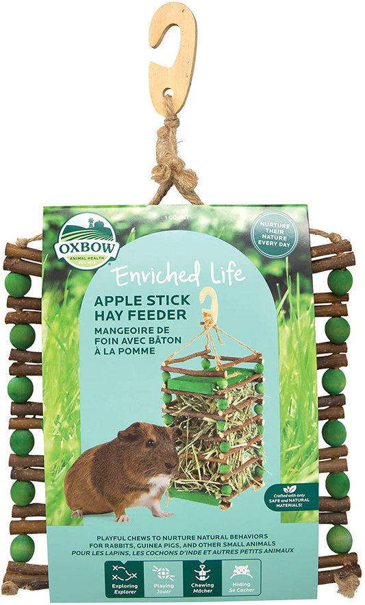 Oxbow Enriched Apple Stick Hay Feeder