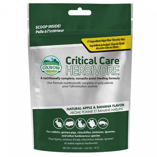 Oxbow - Critical Care (Apple Banana Flavor) - Leave us a note if you need the free 3ml syringe subject to availability