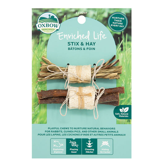 Oxbow Enriched Life Stix and Hay