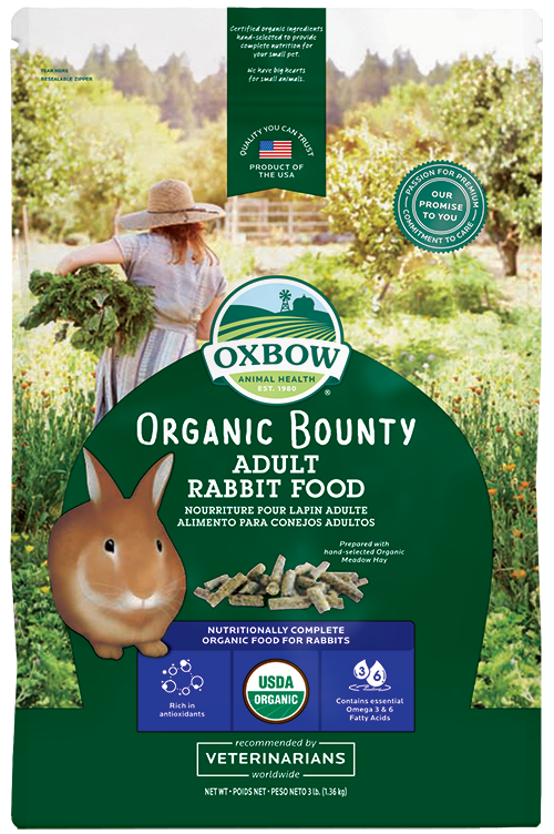 Oxbow Organic Bounty Adult Rabbit Food 3Lbs